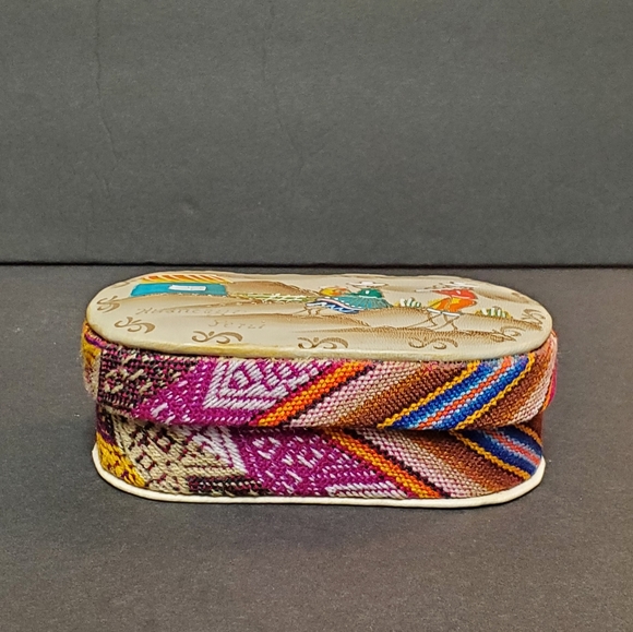 Painted Leather Top Peru Soft Case Box - Picture 3 of 11